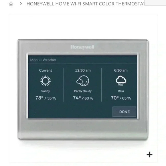 Honeywell Home Wi-Fi Smart Color Thermostat - Picture 9 of 10